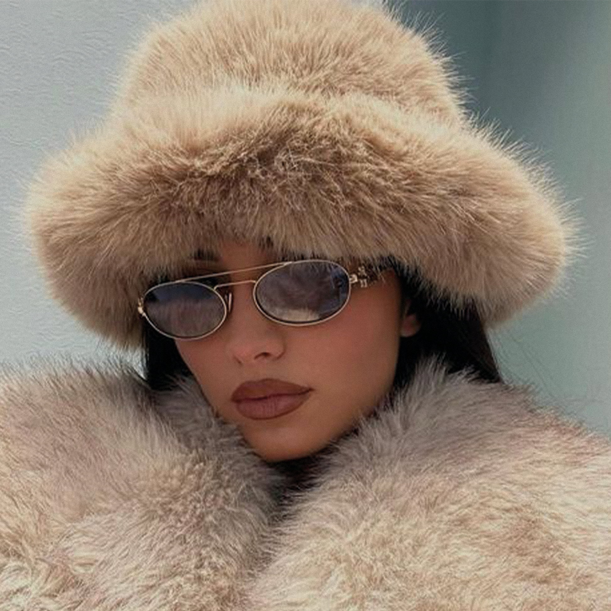 Fleurir Bucket Hat Khaki baby blue bucket beige bucket hat bucket hat summer designer bucket hat fall spring bucket faux fur bucket hat faux fur cap fisherman hat bucket luxury hat design pink fur bucket hat Warm Thick hat winter bucket hat y2k fluffy bucket