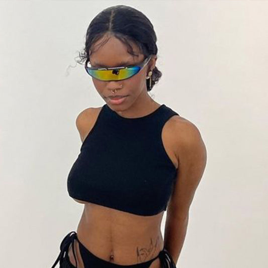 Espace Shade alien shades wrap cyber fashion glass cycling sunglasses futuristic sunglass Kanye west sunglass kim k Kardashian rectangular Sunglass shield sunglasses travis Scott shades unisex ski outdoor wraparound matrix y2k sunglasses y2kdream Kylie