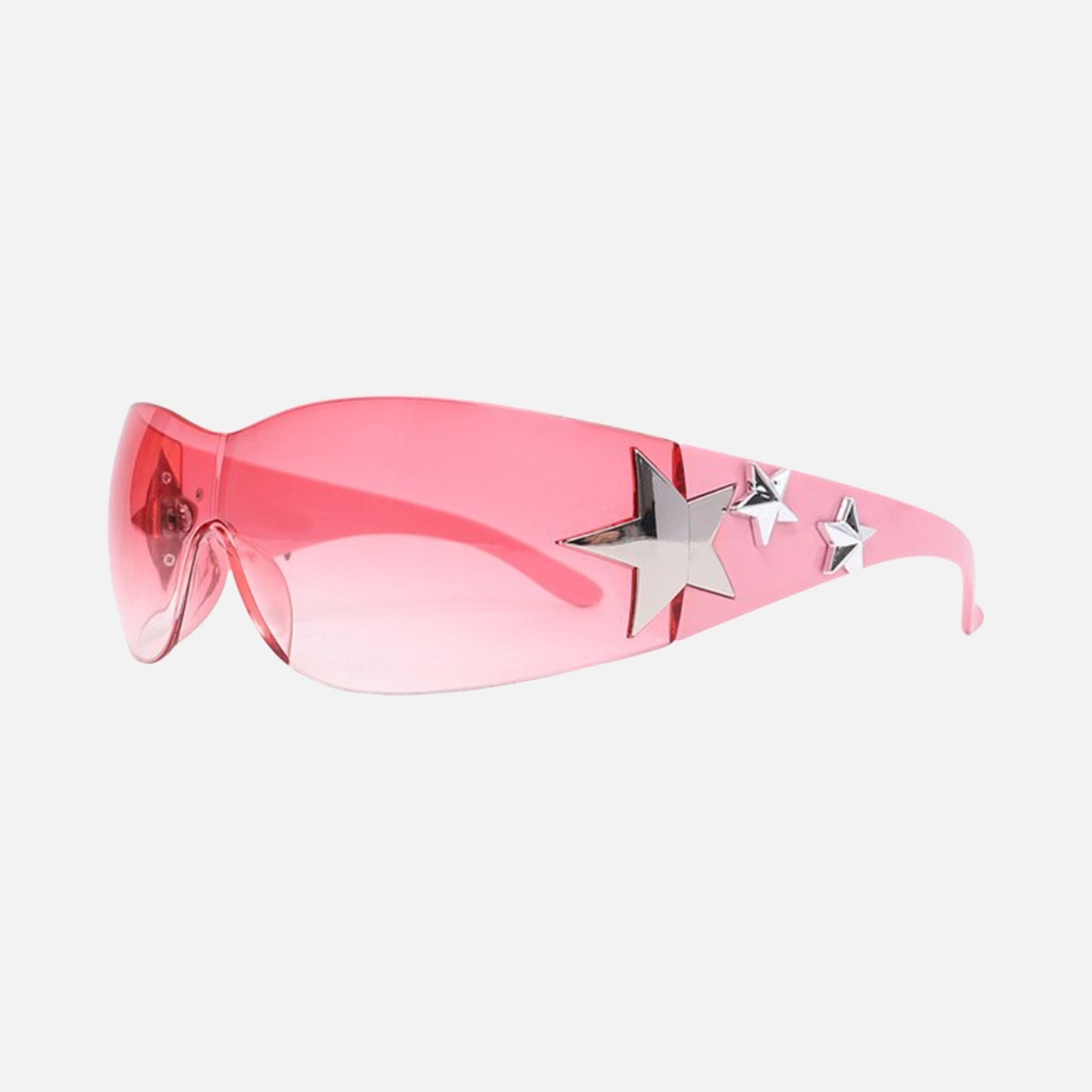 Après Astre Shade Pink cycling sunglasses futuristic sunglass man sunglasses moon sunglass rectangular Sunglass shield sunglasses silver sunglasses star astre mouisco star shade tiktok streetwear accessory unisex sunglasses wraparound sunglass y2k sunglasses