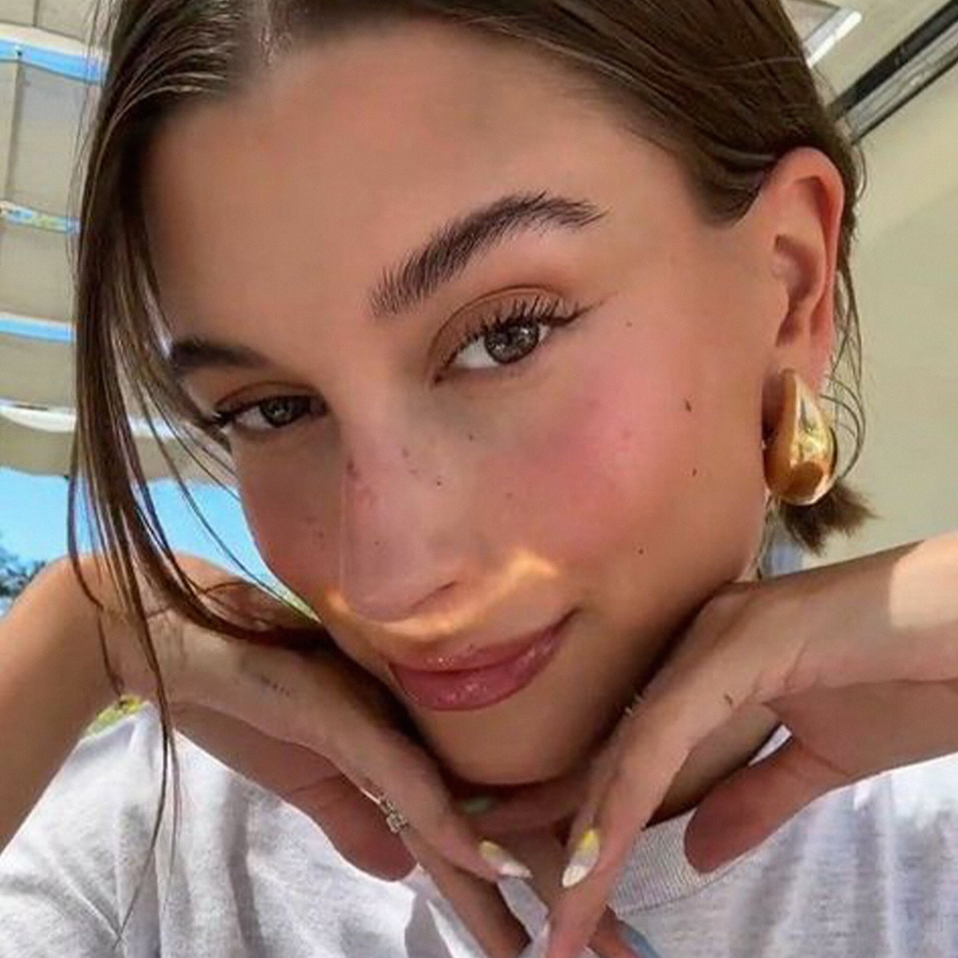 Baisse Earring big water drop drop earring big Exaggerated Jewelry Hailey Bieber Kylie kendall jenner minimal gold drop Popular ear pendant silver drop earring silver water drop trend drop earring trend gold drop ear water drop Chunky water drop earring